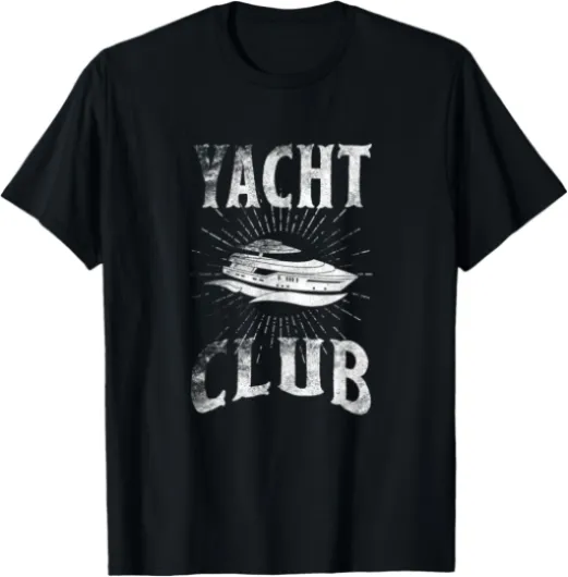 Yacht Club Shirt Love Ship Boat Gifts USA Familiy Cruise Tee T-Shirt